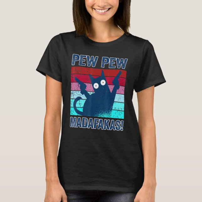 Pew Madafakas Cats Tops Summer Vestis Pijama Pew (Frente)