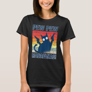 Pew Pew Madafakas Cats Tops Summer Pajamas Pew Pew