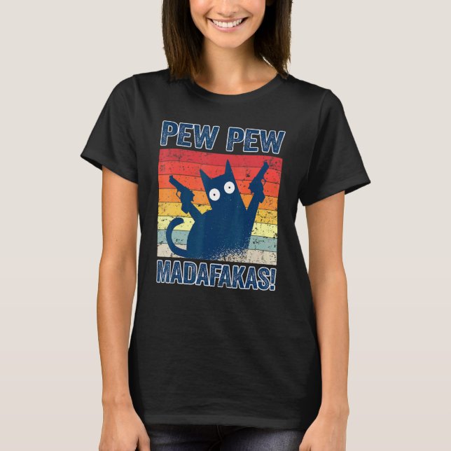 Pew Pew Madafakas Cats Tops Summer Pajamas Pew Pew (Frente)