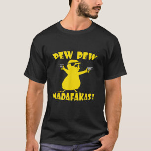 Pew Pew Madafakas Pequena Camisa De Frango Engraça