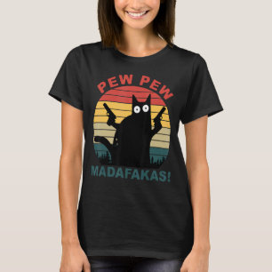 Pew Pew Madafakas Pew Cat Women Top Retro Stor