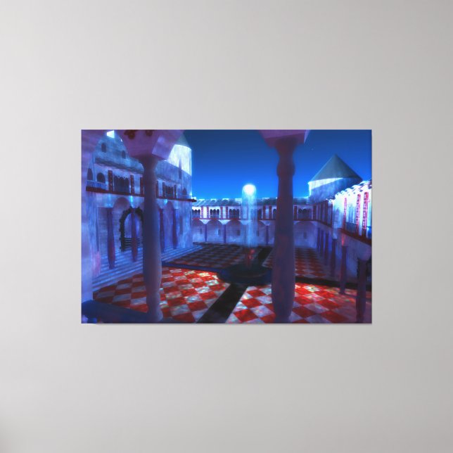 Phantastes: Courtyard of the Palace Canvas Print (Frente)