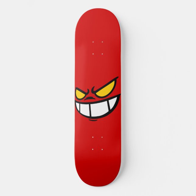 Phantom Smile™ Deck de Skate Bold Red (Frente)