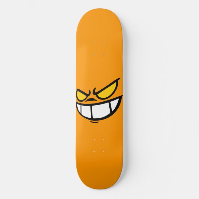 Phantom Smile™ Deck de Skate Orange Claro (Frente)