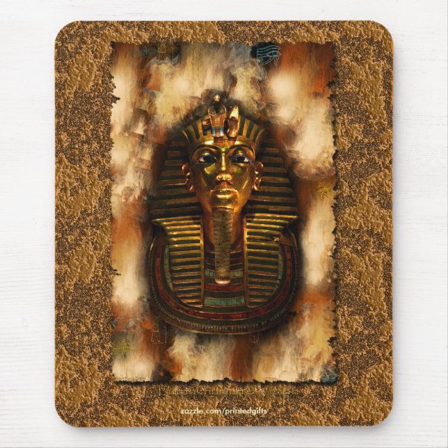 Pharaoh Tutankhamen Art Mouse Pad Egípcio (Frente)