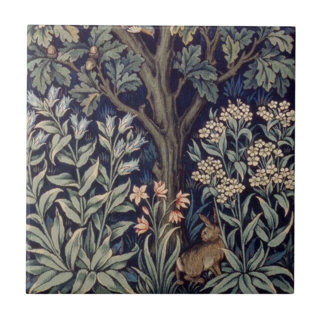 Pheasant Pássaro Árvore Floresta William Morris (Frente)