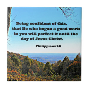 Phil. 1:6 Confiando nisso, que ele...