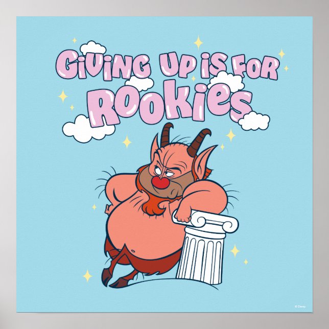 Phil - Giving Up is for Rookies Poster (Frente)