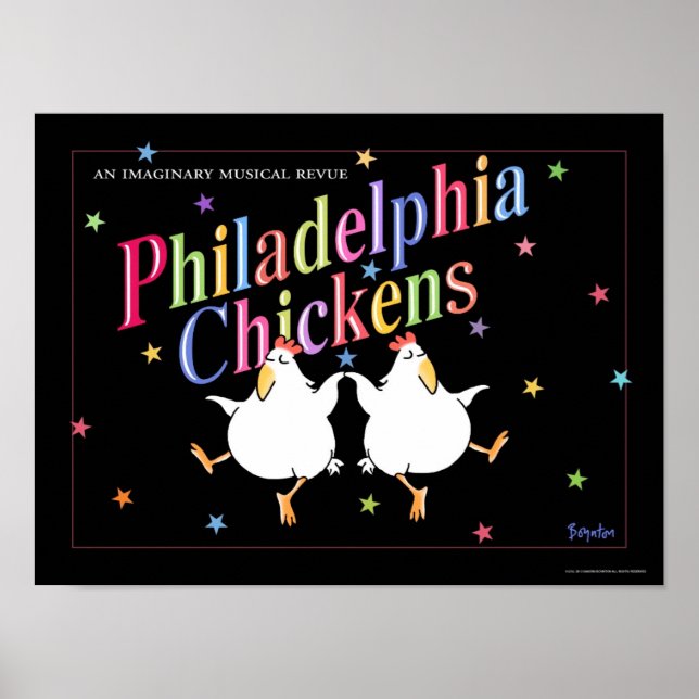 PHILADELPHIA CHICKENS poster por Sandra Boynton (Frente)