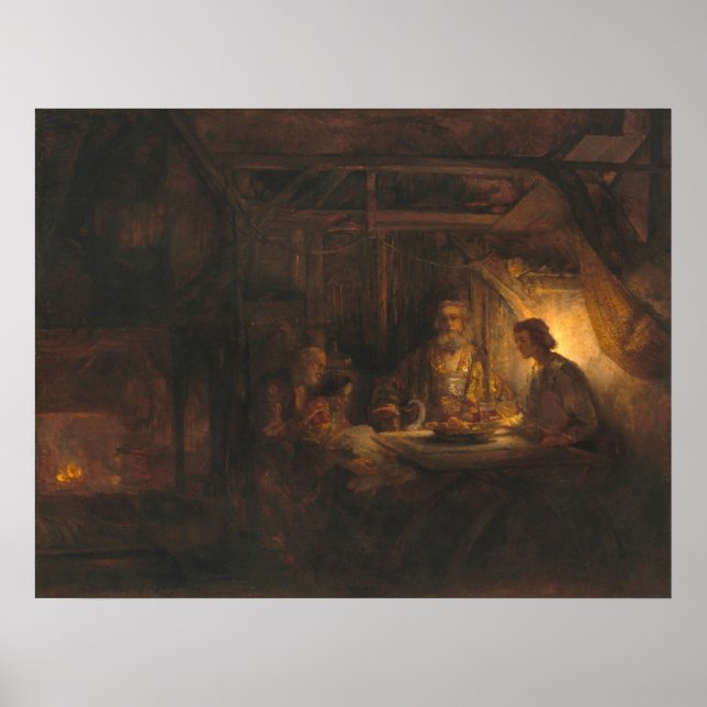Philemon e Baucis - Rembrandt Fine Art Poster (Frente)