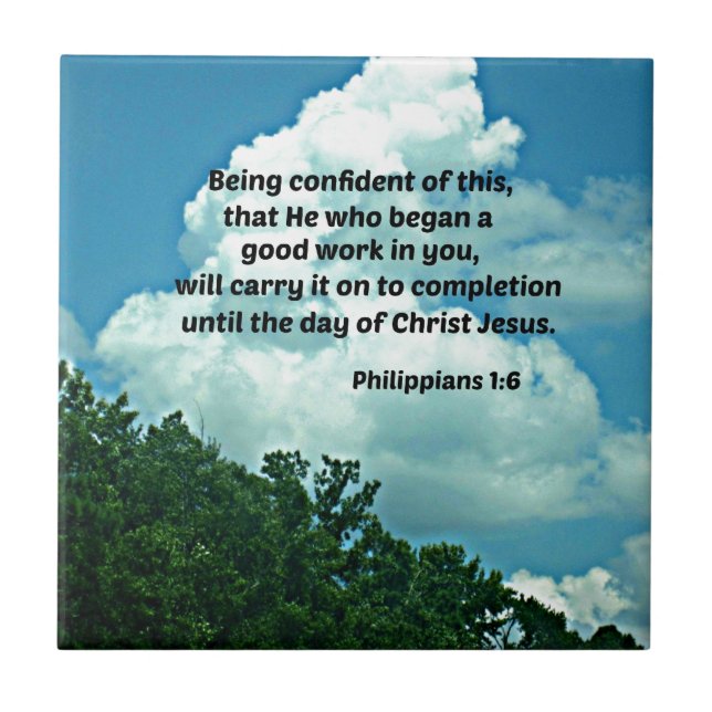 Philippians 1:6 Confiando nisso, ... (Frente)