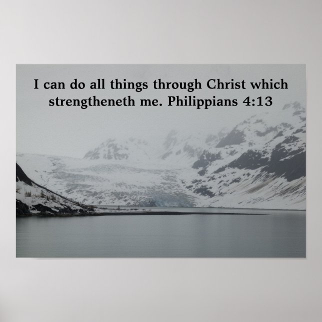 Philippians 4:13 poster (Frente)