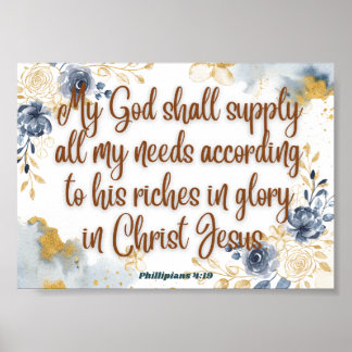 Philippians 4:19 value impressão