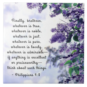 Philippians 4:8 O que quer que seja Verso da Bíbli