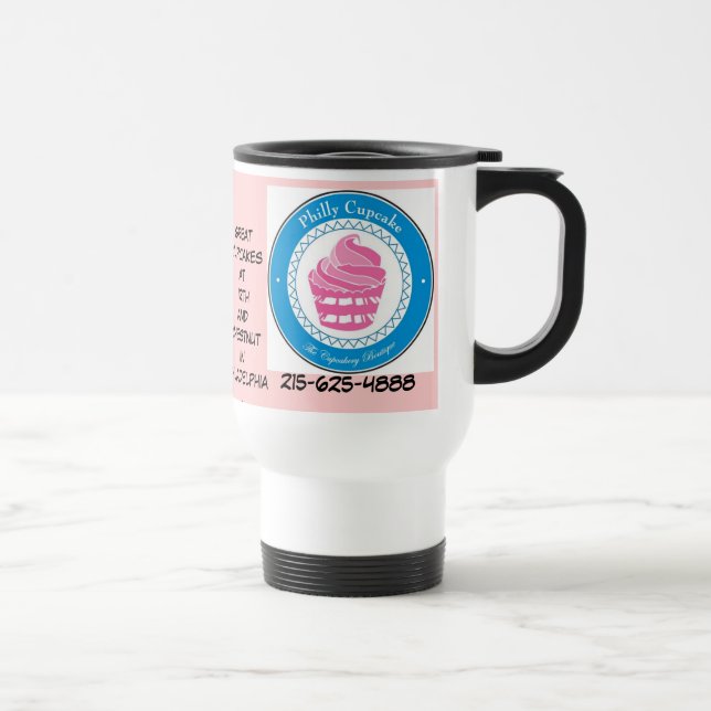 philly caneca de viagem dos cupcakes (Direita)