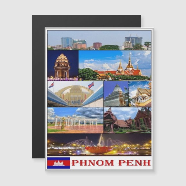 Phnom Penh - Camboja - Mosaico - (Frente/Verso)