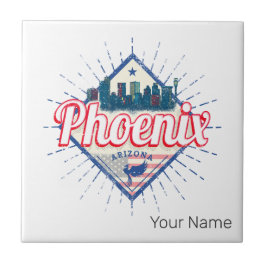 Phoenix Arizona EUA Skyline Vintage EUA