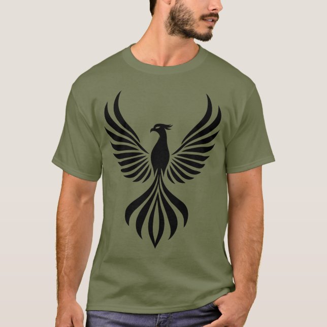 Phoenix Ascend: Design de camiseta Silhuette Majes (Frente)