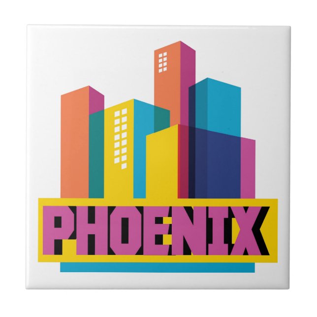 Phoenix, skyline de néon da arizona | (Frente)