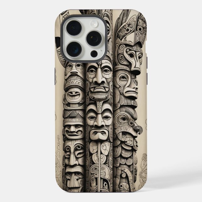 Phone Bone Scrimshaw Totem (Verso)