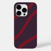 Phone Case – Burgundy Lines on Dark Violet