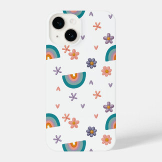 Phone Case – Rainbow and Flowers Cute Design