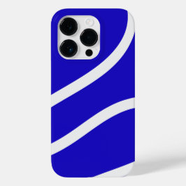 Phone Case – White Lines on Blue