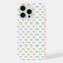 Phone case with a colorful geometric pattern