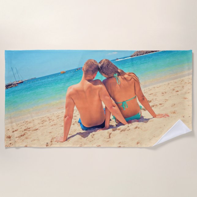 Photo Beach Toalha Your Design - Summer Love (Frente)
