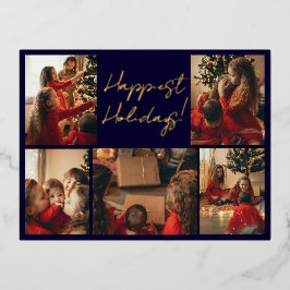 Photo Collage Holiday Postcard