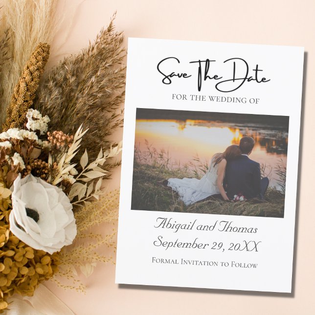 Photo Formal Elegant Modern Trendy  Save The Date (Criador carregado)