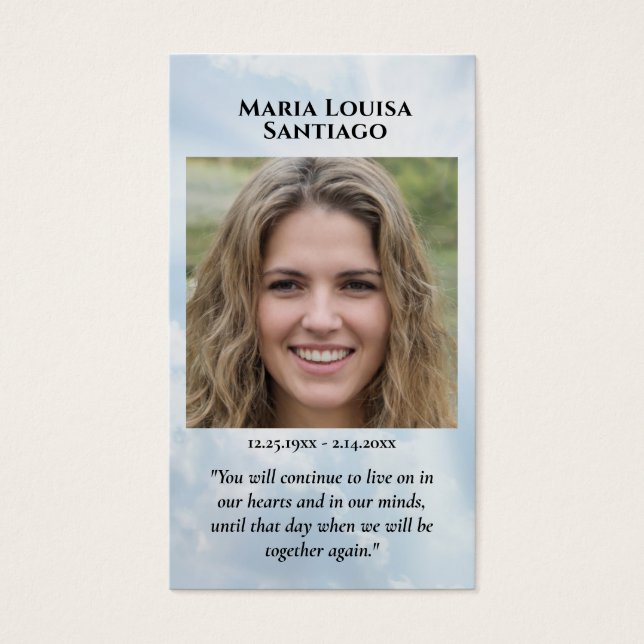 Photo Memorial Keepsaet (Frente)