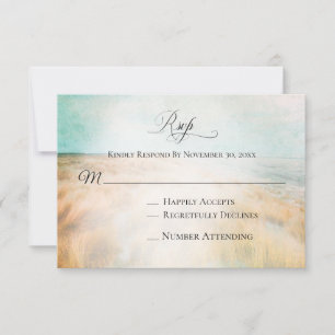 *~* Photo Sea Dune Beach Grass - RSVP de Casamento