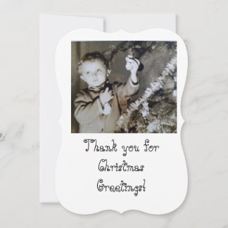 Photo Text Customize Greeting Christmas Card