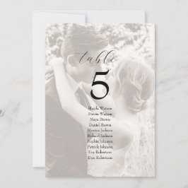 Photo Wedding Seating Chart