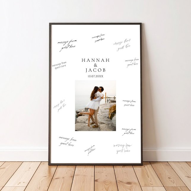 Photo Wedding Signature Guest Book Poster (Criador carregado)