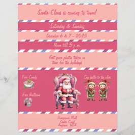 Photos With Santa In the Mall Flyer