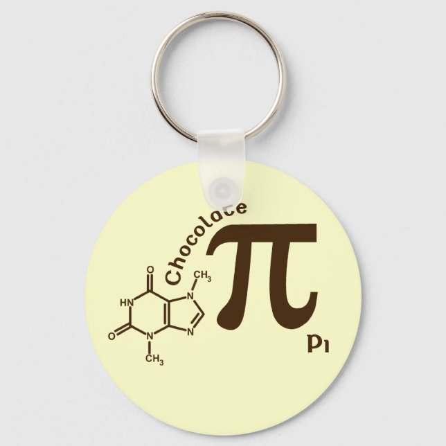 Pi Day Chocolate Pi Chaveiro (Frente)