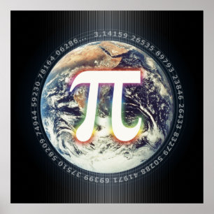 Pi Day on Earth - poster de matemática