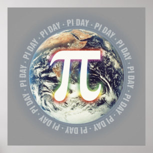 Pi Day on Earth - poster de matemática