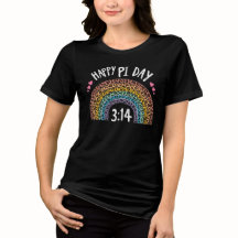 Pi Day Rainbow Lepard Print