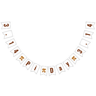 Pi Dia 3.14 Bandeiras De Bunting