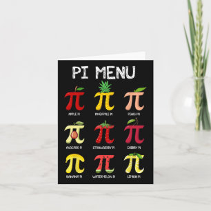 Pi Menu Pie Math Day Mathematic Professor Pi S
