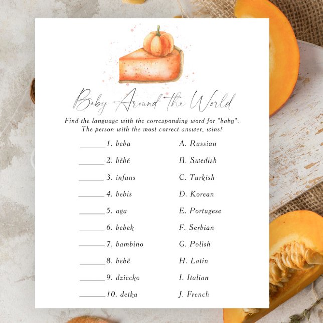 Piada de abóbora - Bebê no jogo mundial (Criador carregado)