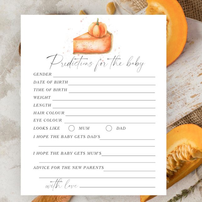 Piada de abóbora - Previsões e conselhos para bebê (Criador carregado)