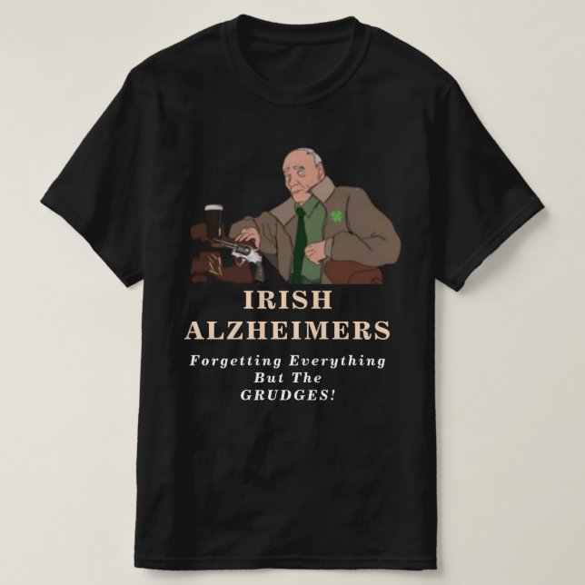 Piada irlandesa de Alzheimer Rua irlandesa. Camisa (Frente do Design)