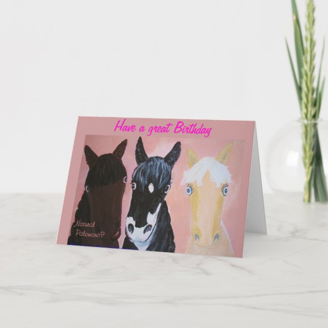 Piada loira, Cartão de aniversário (Frente)