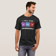 Piadas pais "Gráfico Periódico" Camisa T Engraçada