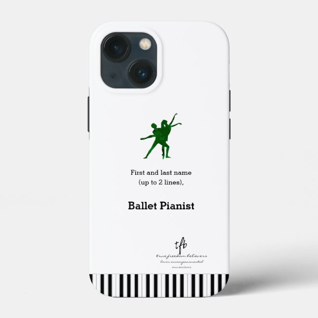 Pianista de Balé I PDD verde profundo (Verso)