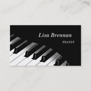 Pianista, músico, cartão de visita do jogador do